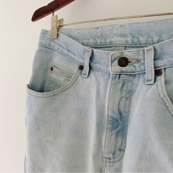 Vintage 90’s Lee Jeans High Waisted Straight Leg Light Wash Sz 29/30 - Picture 8 of 12